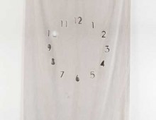 Untitled (clock, towel)